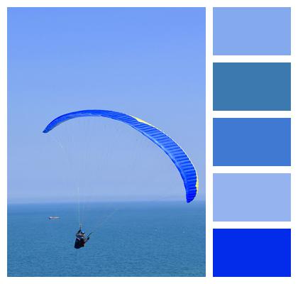 Blue Sea Paraglider Sea Image